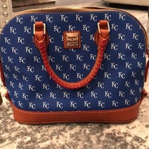 Dooney and Bourke MLB Royals ZIP satchel